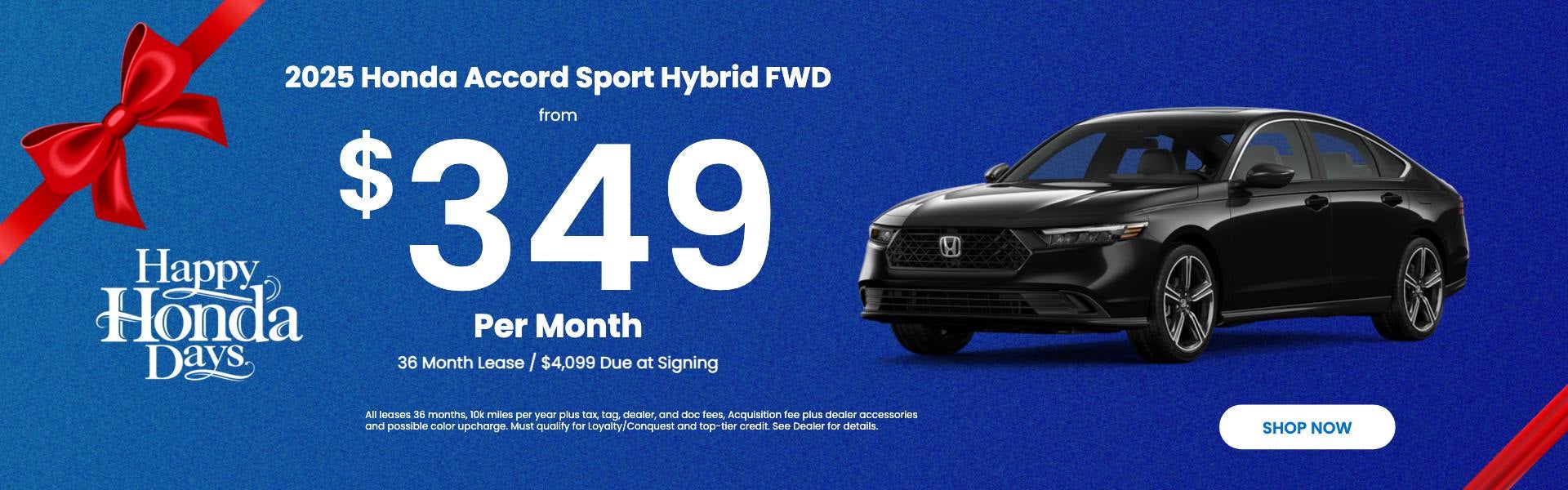 2025 Accord Lease Offer