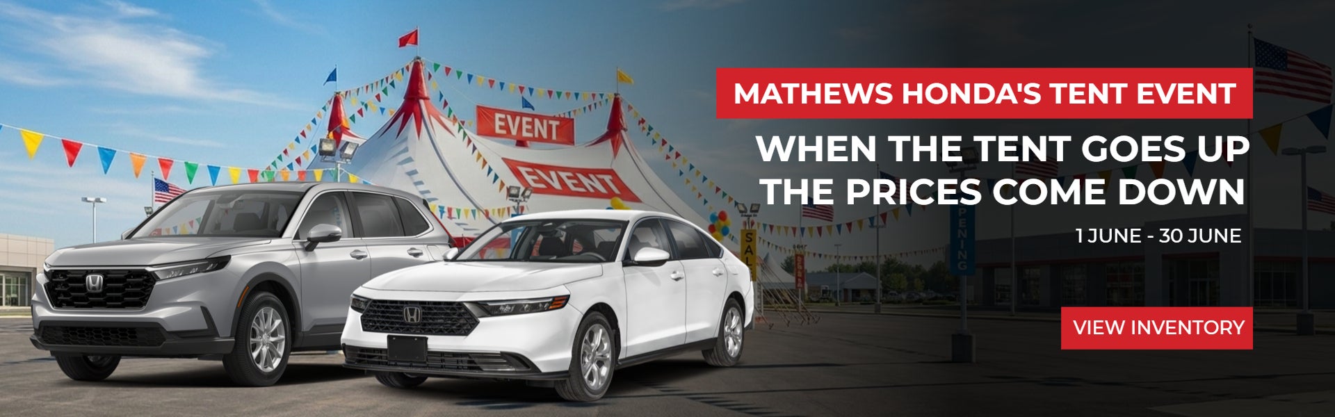 Mathews Honda's Tent Event