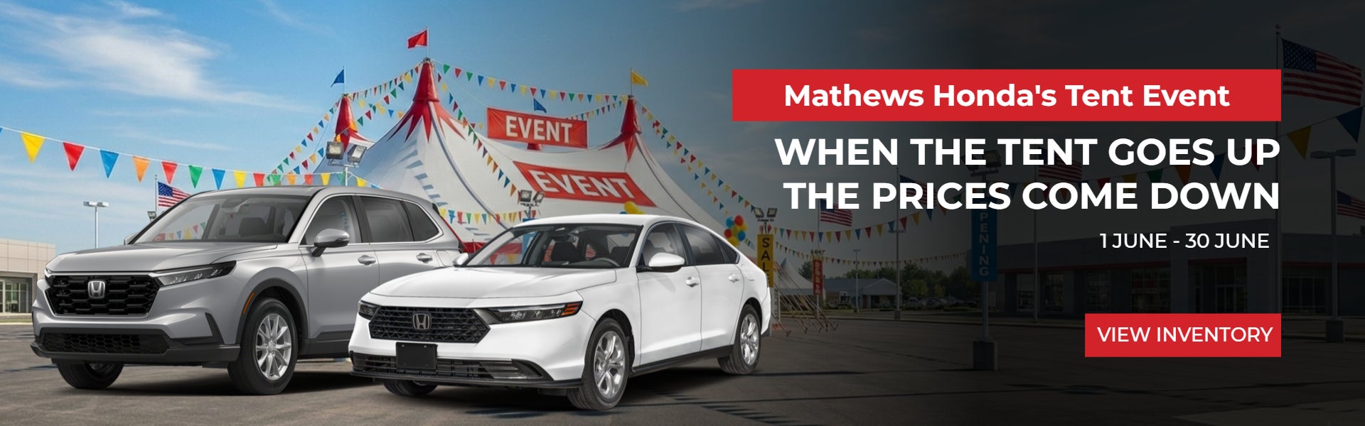 Mathews Honda's Tent Event
