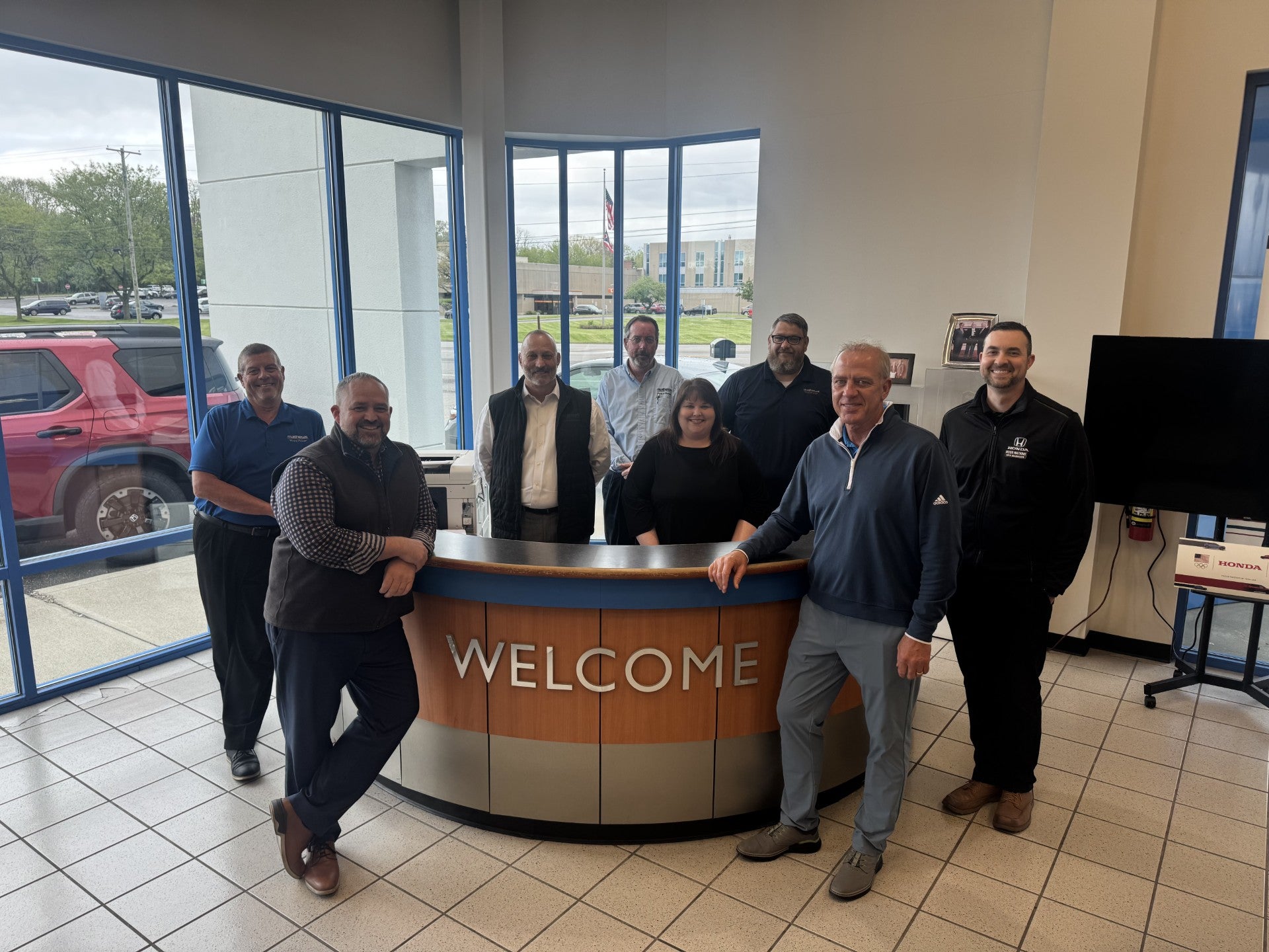 People Inside Mathews Honda Welcoming You