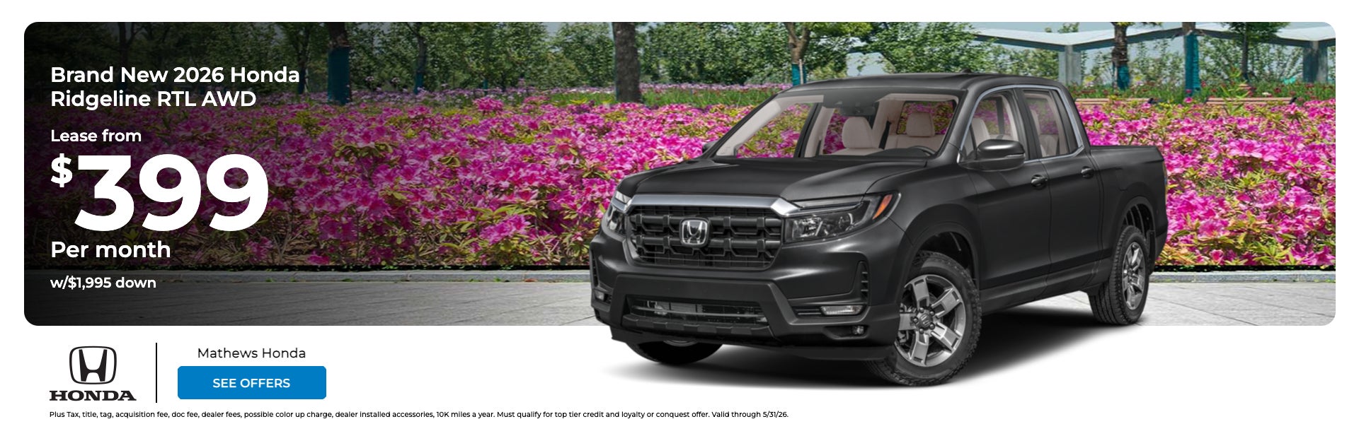 2026 Ridgeline RTL AWD